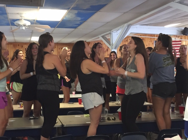Girls Singing In The Mess Hall